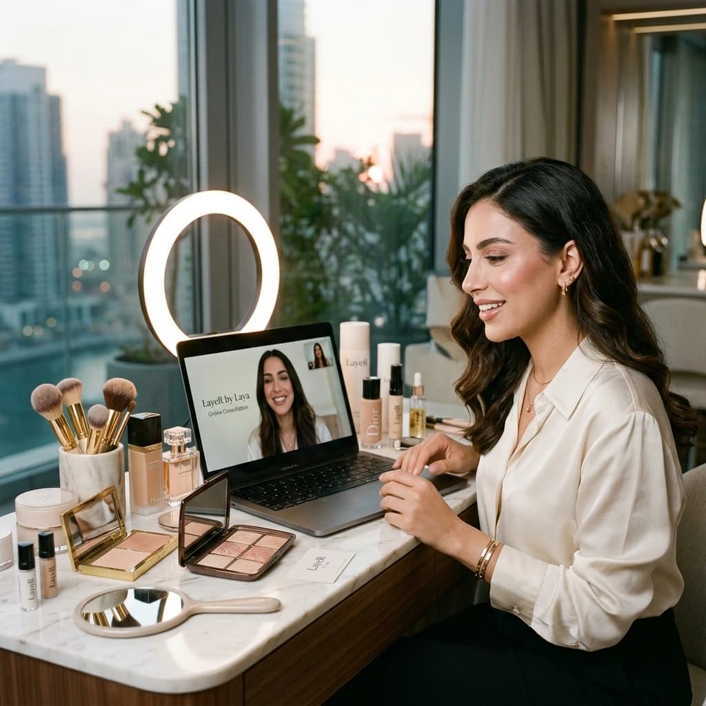 Online Beauty campaign visual