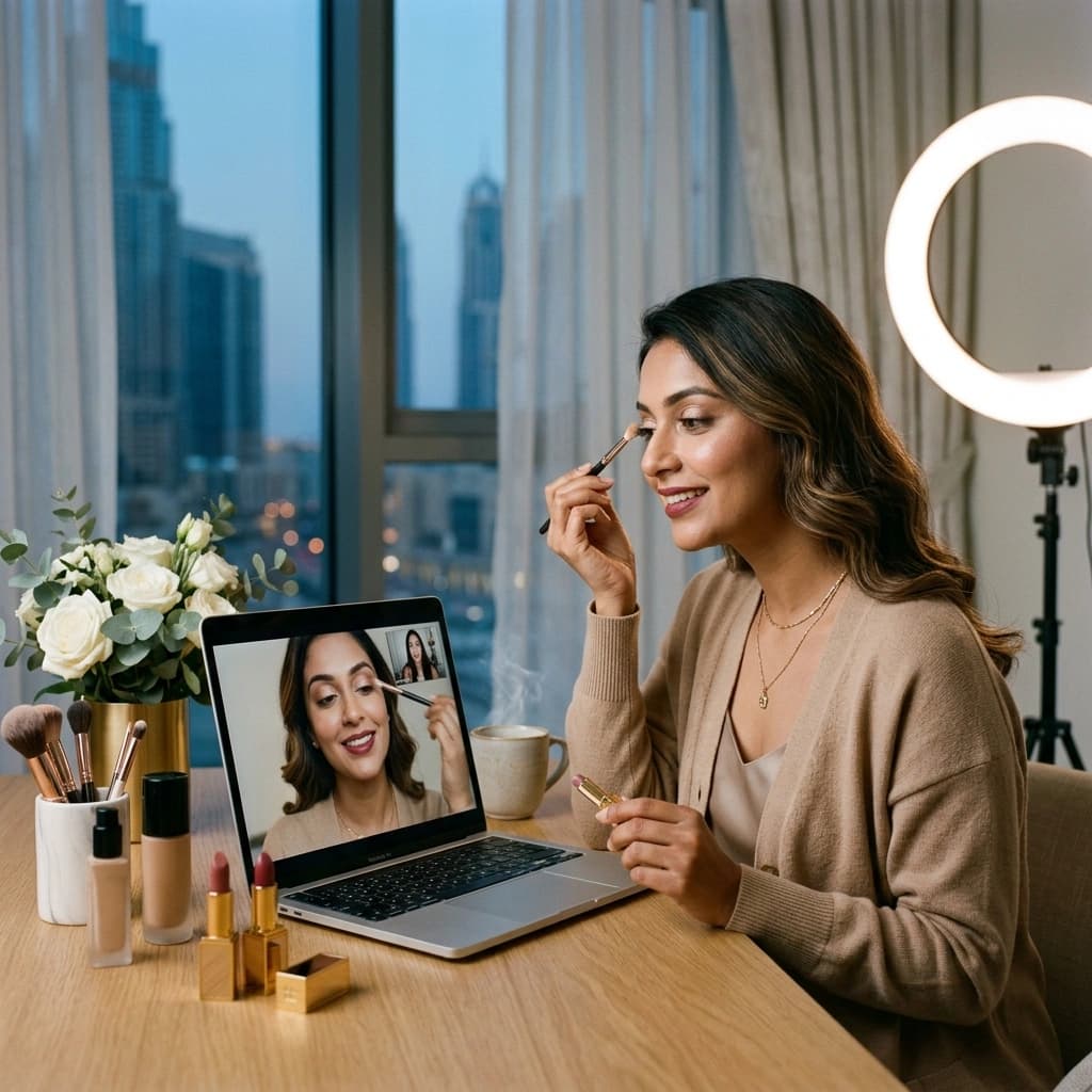 Learn Makeup Online campaign visual